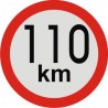 samolepka rychlost 110km