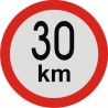 samolepka rychlost 30km