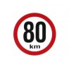 samolepka rychlost 80km "mala" , průměr 150mm REFLEXNÍ