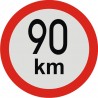 samolepka rychlost 90km, pr. 200mm REFLEXNI