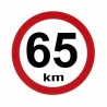samolepka rychlost 65km