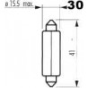 žárovka 12V 10W sufit dlouha SV8,5