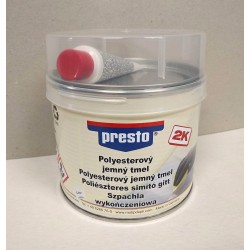 tmel polyester SOFT, světle šedý, 1kg, PRESTO