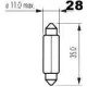 žárovka 24V 5W sufit SV8,5