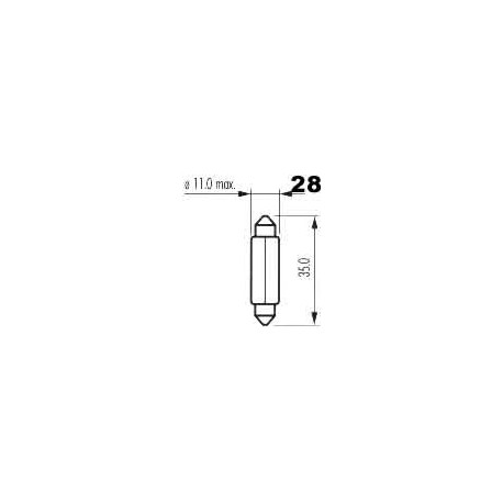 žárovka 24V 5W sufit SV8,5