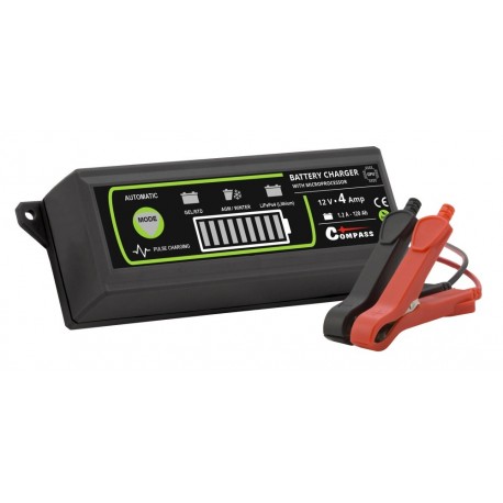 nabíječka aut. 6V,12V/4A max 120Ah Compass