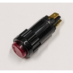kontrolka KULATÁ na žárovku 12/24V / ČERVENÁ /