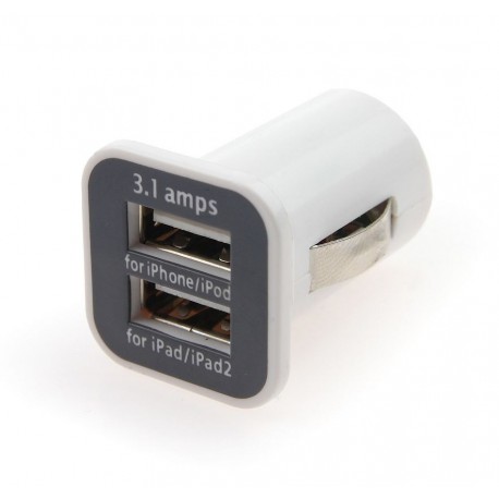 rozdvojka zapalovače 2x USB , 3,1A