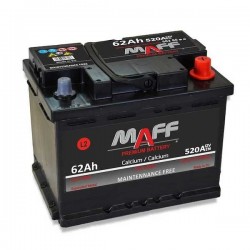 autobaterie MAFF 12V / 62 Ah , EN 520A