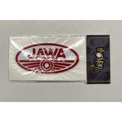 nálepka JAWA 70x35, 2ks - ČERVENÁ znak