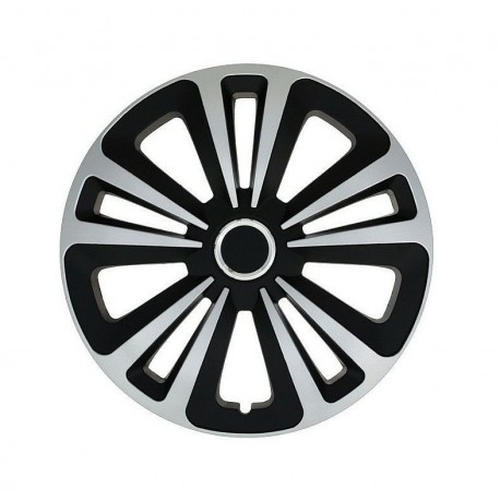 poklice TERRA RING MIX 15" silver/black (sada 4ks)