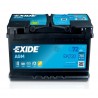 autobaterie 12V / 72 Ah , EXIDE EK720 AGM, EN 760A