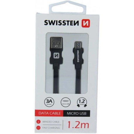 kabel textil, USB-A / USB-C 3.1, délka 1,2m 