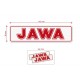 nálepka JAWA 140x35, 2ks - ČERVENÁ