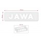 nálepka JAWA 140x35, 2ks - BÍLÁ