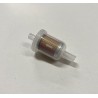 filtr paliva MOTO kulatý, vývod 6,0mm, papír