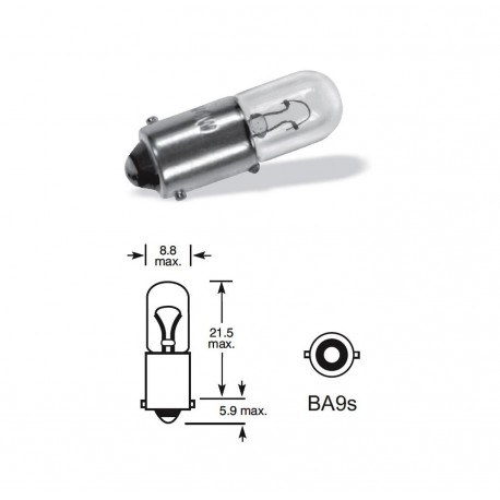 žárovka 6V 4W BA9s