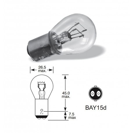 žárovka 6V 21-5W BAY15d