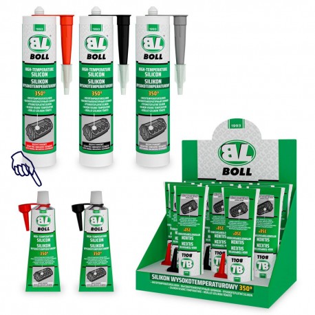 vysokoteplotní sili. tmel na motory ČERVENÝ 80ml