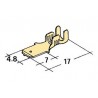 konektor samec 4,8x7mm