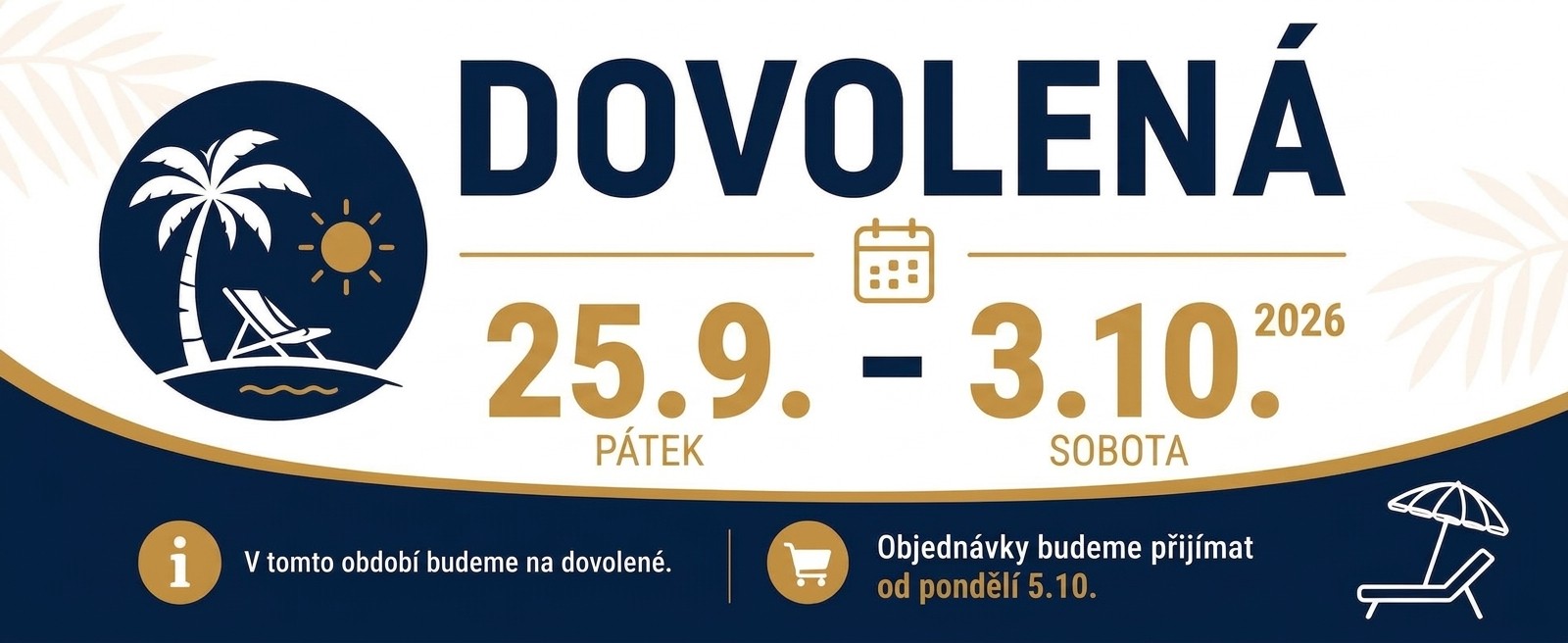 Dovolen&aacute; - Zavřeno